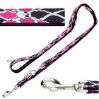 Hunter Adjustable Dog Leash Krazy Skull Pink