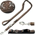Hunter Leash & Collar Set Krazy Scull Flower Vario Basic