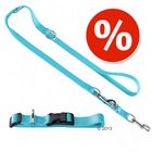 Hunter Set: Halsband + Hundeleine Ecco Sport, türkis