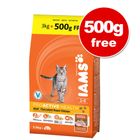 Iams Proactive Health Adult Cat 3kg + 500g Free!