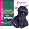 15 kg Eukanuba Dog Food + Fleece Winter Set Free!