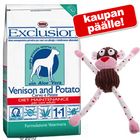 15 kg Exclusion-kuivaruokaa + Jaska-apina kaupan päälle!