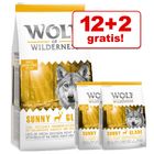 12 + 2 kg gratis! Wolf of Wilderness 14 kg