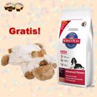 15 kg Hill's droog hondenvoer + Nature Dog schaap GRATIS!