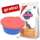 10 / 8 kg Hill's Feline + cestovní miska zdarma!