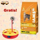 10 kg Iams kattenvoer + Trixie Cat-Track  GRATIS!