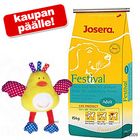 15 kg Josera-koiranruokaa + tipulelu kaupan päälle!