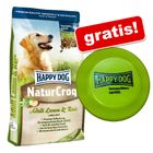 10 kg of 15 kg Happy Dog Natur + Happy Dog frisbee gratis!