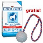 4 kg suchej karmy Exclusion + piłka na sznurku gratis!