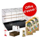 Kit complet avec cage pour perruche