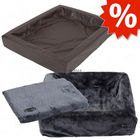 Komplettset: Hygienisches Hundebett, grau