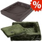 Komplettset: Hygienisches Hundebett, oliv