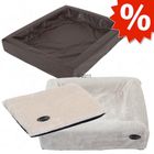 Komplettset: Hygienisches Hundebett, weiß