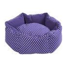Kuschelbett Purple Dots