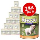 Lot de boîtes pour chien Rocco Junior 24 x 800 g