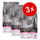 Lot de croquettes pour chat Pro Plan 3 x 1,5 kg