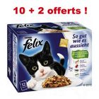 Lot Felix "Aussi bon que beau" 10 x 100 g pour chat + 2
