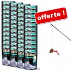 Lot Miamor Ragoût Royal en sauce 44 x 100 g + Canne à pêche