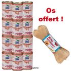 Menu gourmand Grau 12 x 400 g + Os à mâcher offert