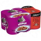 Multipack Whiskas en salsa con jugo de carne 6 x 400 g