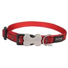 Nylon Dog Collar Red Dingo Pawprints