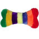 Os pour chien en peluche multicolore