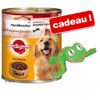 Pedigree Adult Plus 24 x 800 g + jouet pour chien grenouille