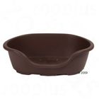 Plastic Dog Bed Lindo Dark Brown