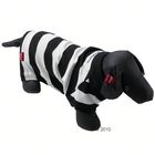 Polo pour chien Rodney Pique Stripes, noir/blanc