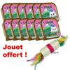Pâtée pour chat Yarrah 12 x 100 g + Rouleau de jeu offert