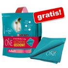 Purina ONE kattenvoer 2 x 800 g + kattendekentje gratis!