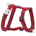 Red Dingo postroj pro psy Pawprints