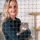 Rete protettiva in fil di ferro rivestito Cat Protect