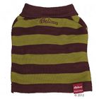 Rodney Hunde Poloshirt braun/oliv gestreift