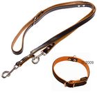 Set collare e guinzaglio - Heim Brown/Cognac