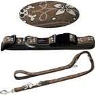 Set Hunter Krazy Scull Flower: collare + guinzaglio