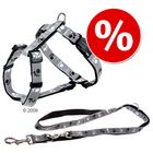Set pettorina+guinzaglio catarifrangenti mod. ZampineTrixie