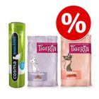 Snackpaket: Cosma Snackies, Tigeria Rolls und Sticklettis