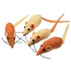 Souris en cuir synthétique avec catnip