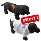 Tee-shirt pour chien Rodney Army + Tee-shirt Rodney blanc