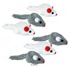 Trixie Toy Plush Mice, 6-pack