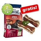 Velké balení Happy Dog Supreme + Lukullus kost 2 x 10 cm