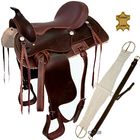 Westernsattel Set aus Leder