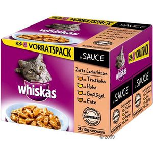 Whiskas Frischebeutel 24 x 100 g Fischer-Auswahl in Gelee
