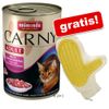 18 x 400 g Animonda Carny Adult + rukavica na srsť zdarma!