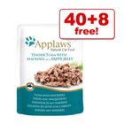 48 x 70g Applaws Pouches Cat Food in Jelly - 40 + 8 Free!*