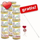 12 x 400 g Grau Puszka dla Łasucha + wędka Hearts gratis!