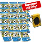 18 x 390 g Naturediet-ruokaa + naksutin kaupan päälle!