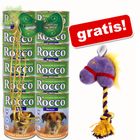 12 x 800 g Rocco Menue + Hundespielzeug Hottehü gratis!