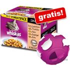 48 x 100 g Whiskas natvoer + Whiskas voerbal gratis